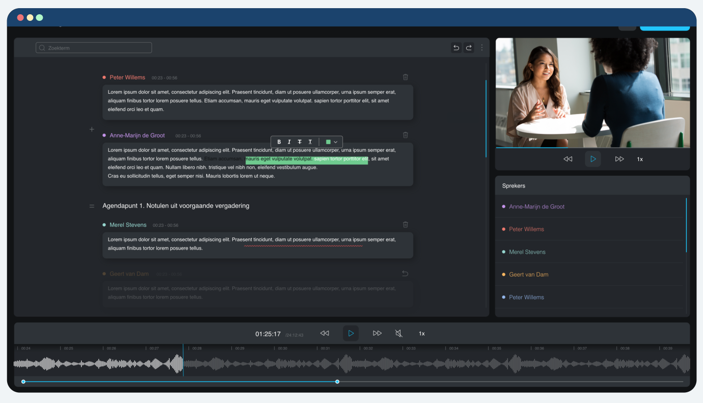 Editor preview